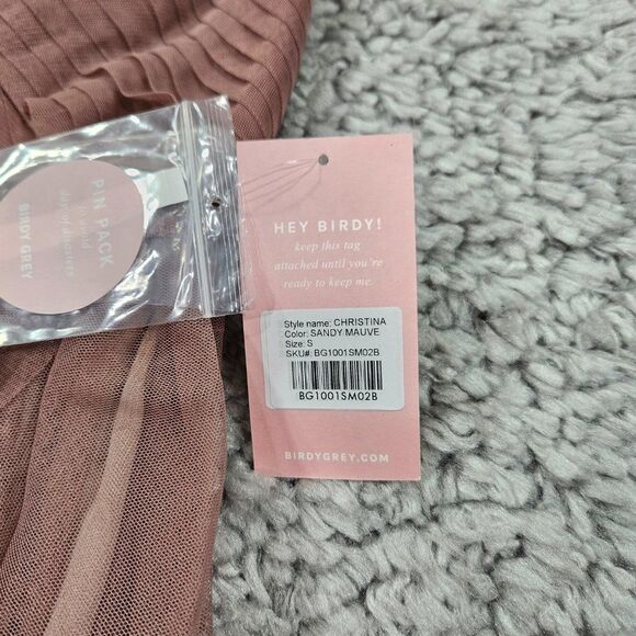 Birdy Grey Christina Convertible Tulle Bridesmaid Dress Purple Sandy Mauve Small - Picture 5 of 10